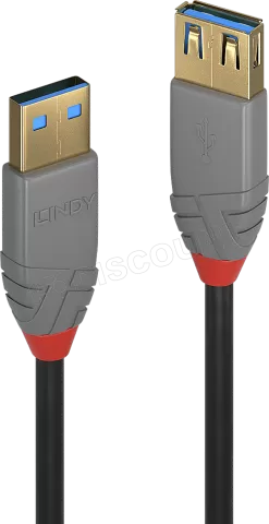Rallonge USB 3.0 (A/A) Noir - 1,8m