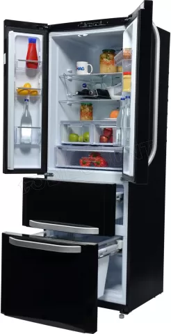 Photo de Réfrigérateur avec Congélateur indépendant Hotpoint E4DAASBC (Noir)