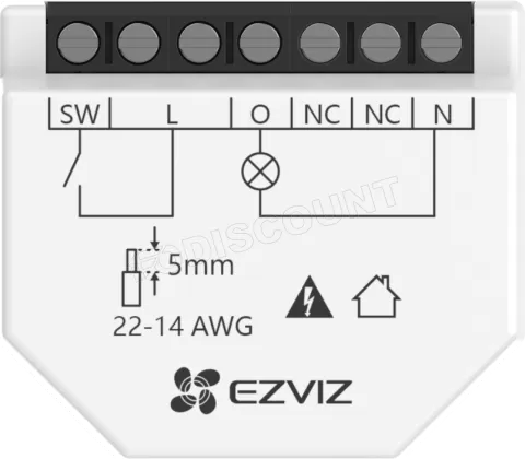 Photo de Relais WiFi Ezviz T35W Matter (Blanc)