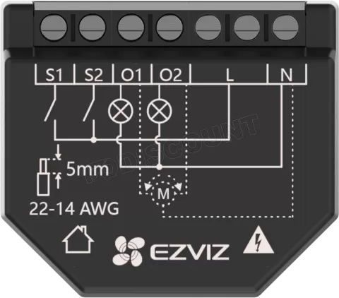 Photo de Relais WiFi Ezviz T36 (Noir)