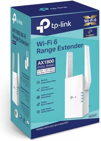 Répéteur WiFi Mesh TP-Link RE605X (AX1800) à prix bas