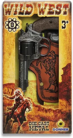 Photo de Revolver 8 coups Wild West Cowboy avec étui