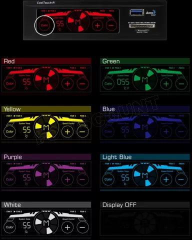 Photo de Rhéobus Tactile Aerocool Cool Touch-R Panel (Noir)