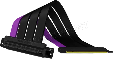 Photo de Riser PCIe 4.0 16X Cooler Master MasterAccessory 20cm (Noir/Violet)