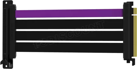 Photo de Riser PCIe 4.0 16X Cooler Master MasterAccessory 20cm (Noir/Violet)