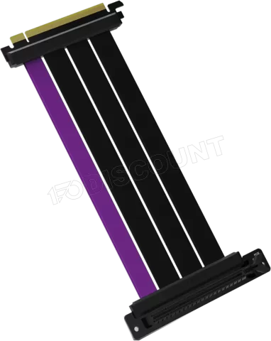 Photo de Riser PCIe 4.0 16X Cooler Master MasterAccessory 20cm (Noir/Violet)
