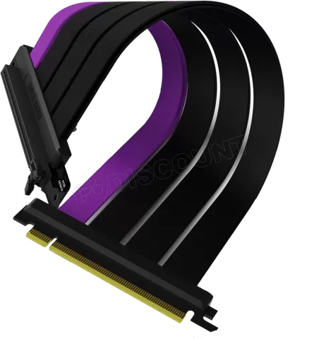 Photo de Riser PCIe 4.0 16X Cooler Master MasterAccessory 30cm (Noir/Violet)