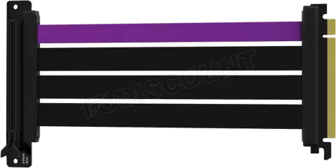 Photo de Riser PCIe 4.0 16X Cooler Master MasterAccessory 30cm (Noir/Violet)