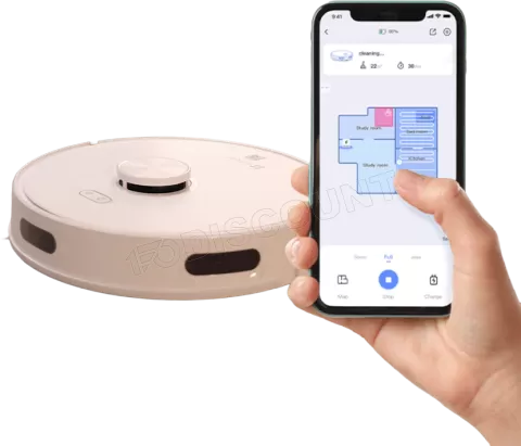 Photo de Robot aspirateur Ezviz RE4 avec base (Blanc)