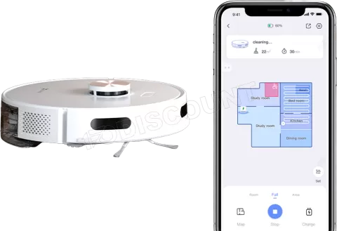 Photo de Robot aspirateur Ezviz RE5 Plus avec base