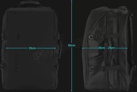 Photo de Sac à dos Ordinateur Portable étanche ThunderX3 B17 17,3" max (Gris)
