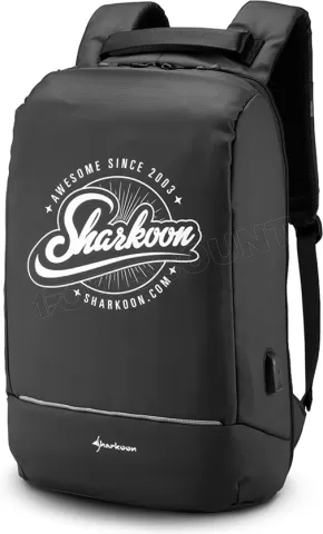 Photo de Sac à Dos Ordinateur Portable Sharkoon Backpack 15,6" max (Noir)