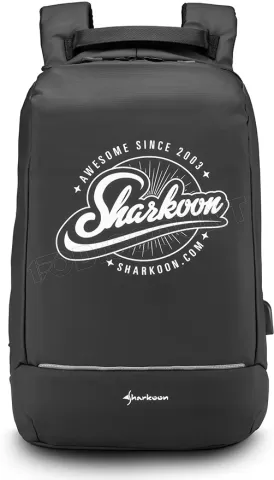 Photo de Sac à Dos Ordinateur Portable Sharkoon Backpack 15,6" max (Noir)