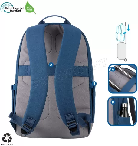 Photo de Sac à Dos Ordinateur Portable Tucano EcoBicolor 15.6" max (Gris/Bleu)