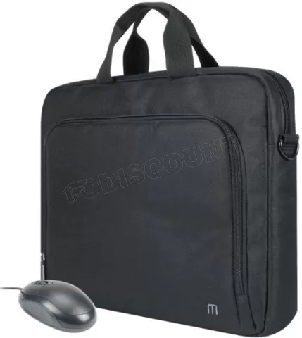 Photo de Sacoche Ordinateur Portable Mobilis TheOne Basic 16"max avec souris (Noir)