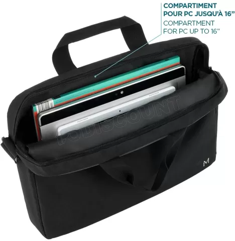Photo de Sacoche Ordinateur Portable Mobilis TheOne Essential 15,6"max (Noir)
