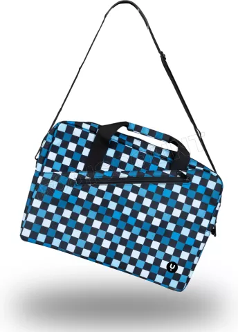 Photo de Sacoche Ordinateur Portable NGS Monray Ginger Chess 15,6"max (Bleu/Blanc)