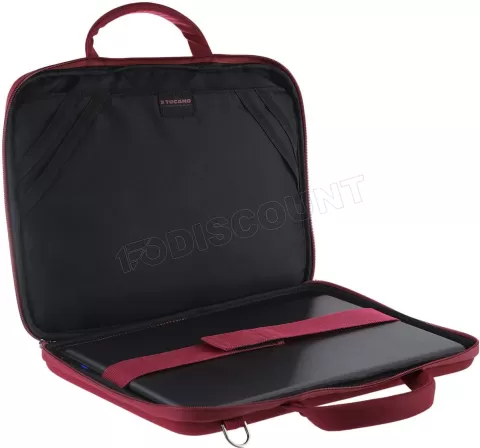 Photo de Sacoche Ordinateur Portable Tucano Darkolor 14" max (Rouge)