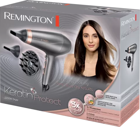 Photo de Sèche-Cheveux Remington Keratin Protect (Argent)