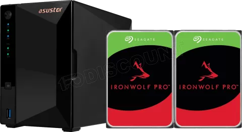 Photo de Serveur NAS Asustor Drivestor 2 Pro Gen2 AS-3302T - 8To (2x4To) Seagate Ironwolf Pro