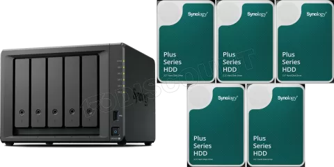 Photo de Serveur NAS Synology DiskStation DS1525+ - 80To (5x16To) HDD Plus