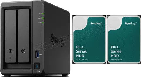 Photo de Serveur NAS Synology DiskStation DS725+ - 4To (2x2To) HDD Plus