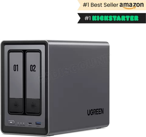 Photo de Serveur NAS Ugreen DXP2800 - 2 baies (Noir)