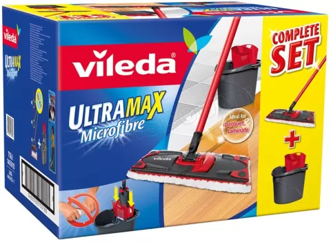 Set balai plat avec seau essoreur Vileda Ultramax XL à prix bas