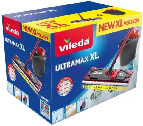 Photo de Set balai plat avec seau essoreur Vileda Ultramax XL
