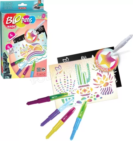 Photo de Set de 5 Feutres magiques Lansay BloPens Magic (Coloris assortis)