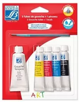 Photo de Set de 5 tubes de gouache Lefranc & Bourgeois Tempera (Couleurs assorties)