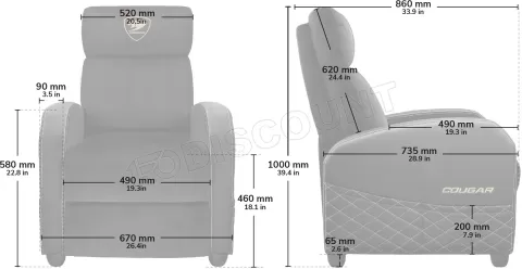 Photo de Sofa Cougar Ranger Elite  (Vert)