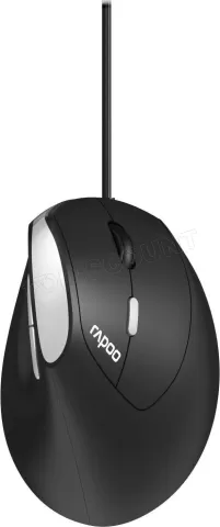 Photo de Souris filaire ergonomique Rapoo EV200 (Noir)