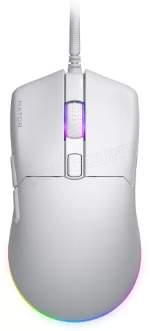 Photo de Souris filaire Gamer Hator Pulsar 3 RGB (Blanc)