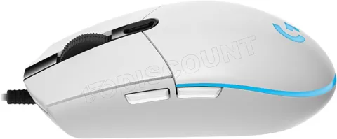 Photo de Souris filaire Gamer Logitech G203 LightSync (Blanc)