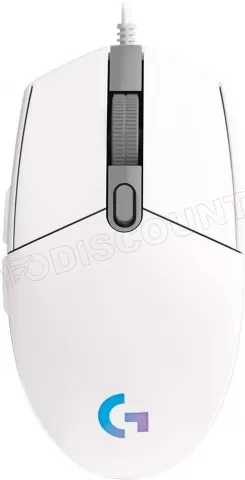 Photo de Souris filaire Gamer Logitech G203 LightSync (Blanc)