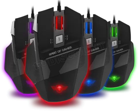 Photo de Souris filaire Gamer Spirit of Gamer Pro-M8 Light Edition (Noir)
