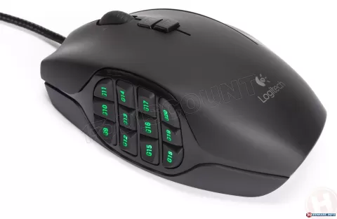Photo de Souris filaire Logitech gaming Mouse G600 M.M.O. (Noir)