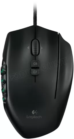 Photo de Souris filaire Logitech gaming Mouse G600 M.M.O. (Noir)