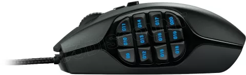 Photo de Souris filaire Logitech gaming Mouse G600 M.M.O. (Noir)