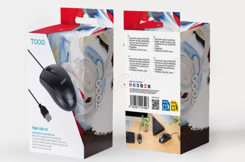 Photo de Souris filaire Tooq  TQM-1001-B  (Noir)