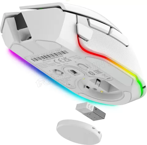 Photo de Souris Gamer sans fil Razer Basilisk V3 Pro 35K RGB (Blanc)