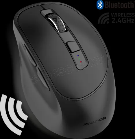 Souris sans fil Bluetooth Advance ErgoFit (Noir) à prix bas