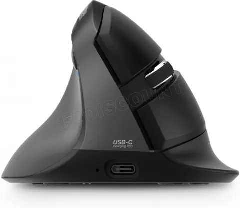 Souris ergonomique verticale sans fil Bluetooth Urban Factory Ergo Pro  gaucher Noir - Souris