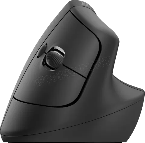 Photo de Souris sans fil Bluetooth ergonomique verticale Logitech Lift Business pour droitier (Noir)