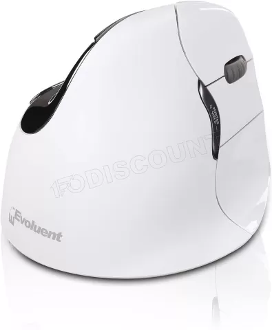 Photo de Souris sans fil Bluetooth Evoluent Vertical Mouse 4 pour droitier (Blanc)
