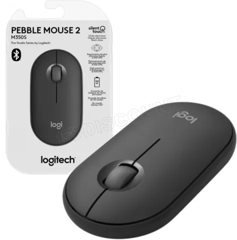 Photo de Souris sans fil Bluetooth Logitech Pebble 2 M350s (Noir)