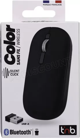 Photo de Souris sans fil Bluetooth T'nB Color 3 (Noir)