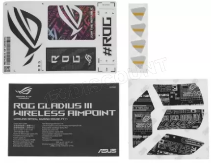 Photo de Souris sans fil Gamer Asus Rog Gladius III Aimpoint (Blanc)