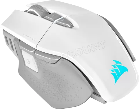 Souris sans fil Gamer Corsair M65 Ultra RGB (Blanc/Argent) à prix bas